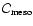 ${\cal
C}_{\rm meso}$