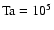 ${\rm Ta}=10^5$