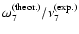 $\omega_7^{({\rm theor}.)} / \nu_7^{\rm (exp.)}$