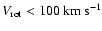 $V_{\rm rot} < 100~{\rm km~s}^{-1}$