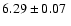 $6.29\pm0.07~$