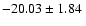 $ -20.03\pm1.84~$
