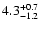 $\rm 4.3_{-1.2}^{+0.7}$