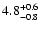 $\rm 4.8_{-0.8}^{+0.6}$