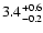 $\rm 3.4_{-0.2}^{+0.6}$