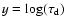 $y = \log(\tau_{\rm d})$