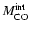 $M_{\rm {CO}}^{\rm {int}}$