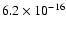 $6.2\times10^{-16}$