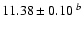 $11.38\pm0.10~^b$