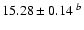 $15.28\pm0.14~^b$
