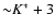 ${\sim} K^*+3$