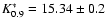 $K^*_{0.9}= 15.34 \pm 0.2$