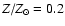$Z/Z_\odot=0.2$