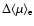 $\rm\Delta \langle \mu \rangle_e$