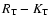 $R_{\rm T}-K_{\rm T}$