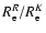 $R_{\rm e}^R/R_{\rm e}^K$