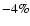 $-4\%$