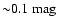 ${\sim}0.1~\rm mag$