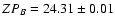 ${ZP_B=24.31 \pm 0.01}$