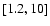 $\rm
[1.2,10]$