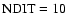 ${\rm NDIT = 10 }$
