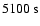 ${\rm 5100~s}$