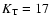 $K_{\rm T}=17$