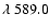$\lambda~589.0$
