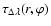 $\tau_{\Delta\lambda}(r,\varphi)$