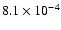 $8.1\times10^{-4}$