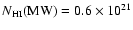 $N_{\rm HI}({\rm MW}) = 0.6\times 10^{21}$