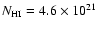 $N_{\rm HI} = 4.6\times10^{21}$