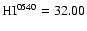 ${\rm HI}^{0540}= 32.00$