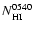 $N_{\rm HI}^{0540}$