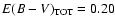 $E(B-V)_{\rm TOT} = 0.20$