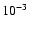 ${\rm 10^{-3} } $