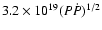 $3.2\times 10^{19}(P\dot
P)^{1/2}$