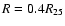 $R=0.4R_{\rm 25}$