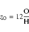 \begin{displaymath}z_{\rm O} = 12 \frac{\rm O}{\rm H}
\end{displaymath}