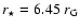 $r_{\star} = 6.45~r_{\rm G}$