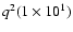 $q^2(1 \times 10^1)$