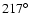 $217^{\circ}$