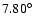 $7.80^{\circ }$