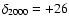 $\delta_{\rm
2000}= +26$