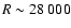 $R\sim28~000$