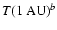 $T({\rm 1~AU})^b$