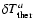 $\delta T_{\rm ther}^a$