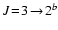 $J\!=\!3\!\rightarrow\!2^b$