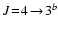 $J\!=\!4\!\rightarrow\!3^b$