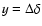 $y=\Delta\delta$